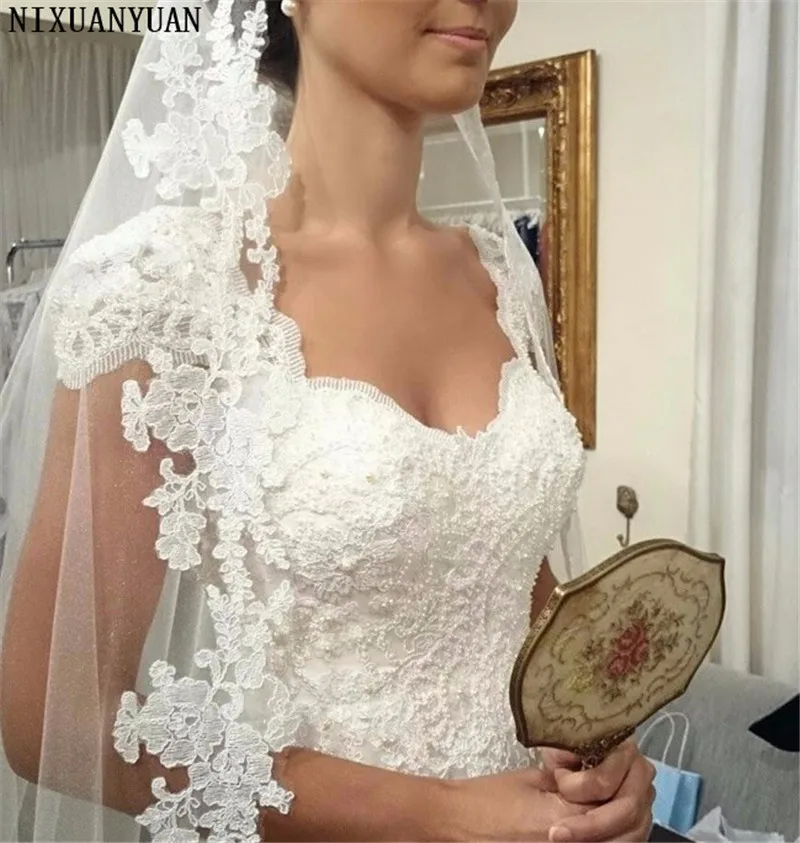 Stunning Beautiful Cap Sleeve Lace Appliques Wedding Dress Bridal Gown Custom Made 2021 | Свадьбы и торжества