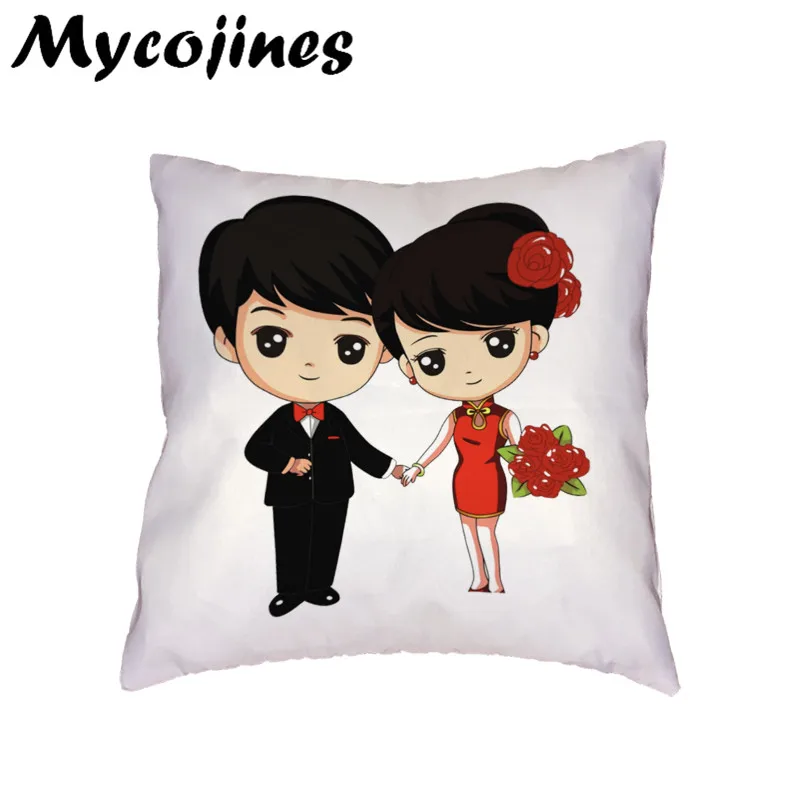 Серия на День святого Валентина 45x45 см наволочка для подушки любовь пара