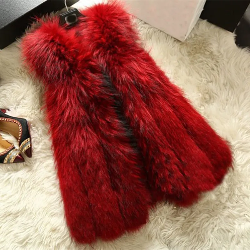 Роскошный осенне зимний жилет из натурального меха енота женский меховой