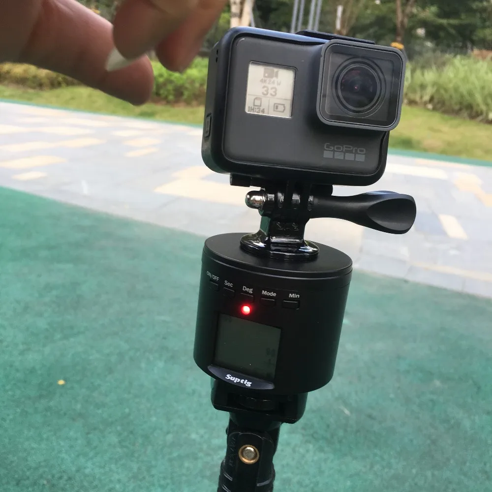 Электронная панорамная шаровая Головка штатива для GoPro/смартфонов/цифровых камер s/зеркалок Электрический адаптер для DJI Osmo экшн-камеры