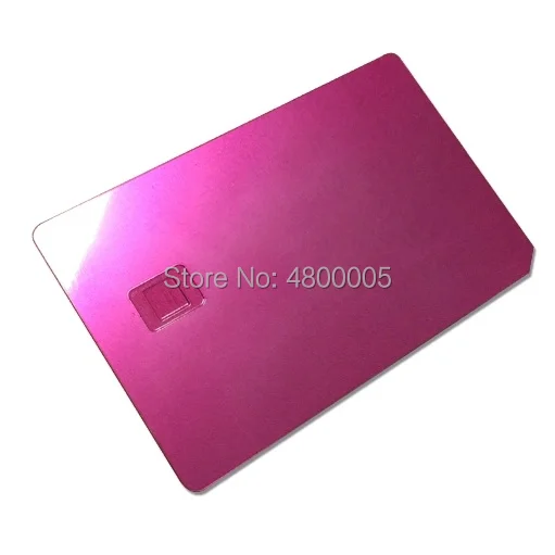 Бесконтактный смарт-контакт Rfid черный стальной Металл Sle4442 чип-карта