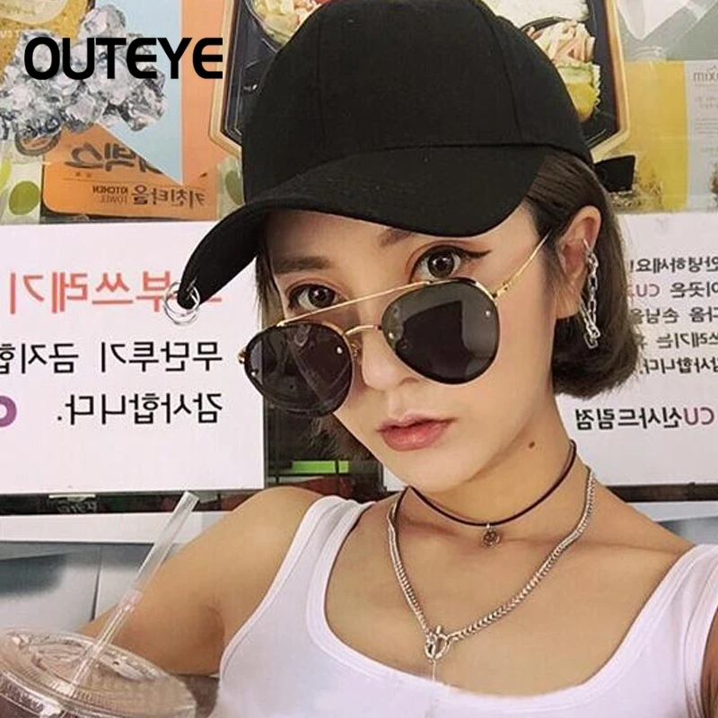 Солнцезащитные очки кошачий глаз поляризационные металлические винтажные