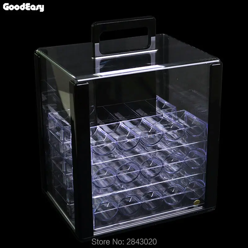 600/1000 шт./лот новые покерные чипы для казино Техасского холдема ABS с наклейкой в