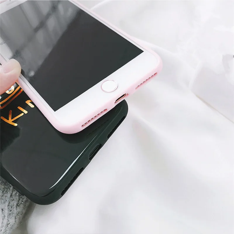 Чехол для телефона starllife с буквами queen King пары iphone 7 Coque ультра тонкий глянцевый