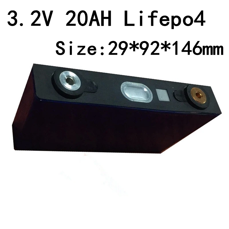 1 шт Lifepo4 батарея 20ah 3,2 v/Lifepo4 20ah/перезаряжаемая 20ah Lifepo4/высокая дренажная 60A для аккумуляторной батареи Diy электромобиль