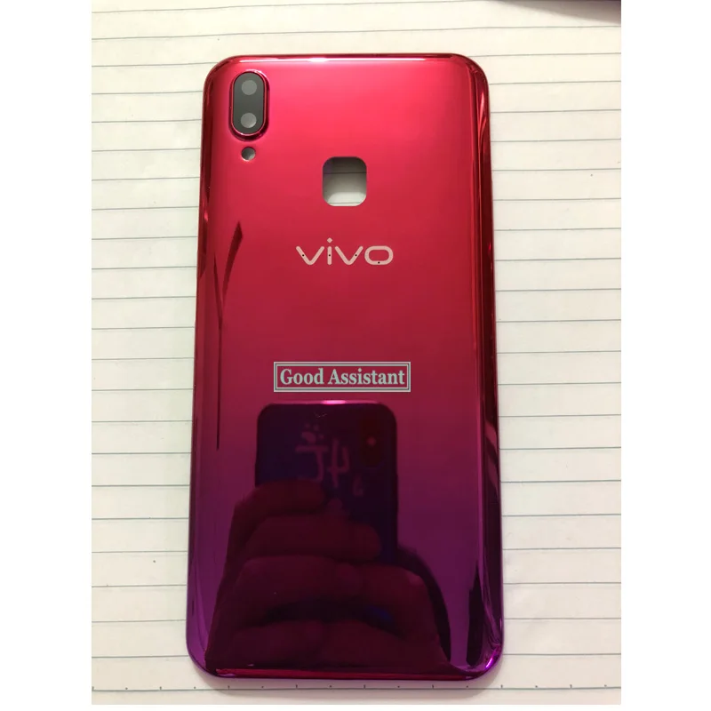 Red Новинка 6,2 ''для BBK Vivo Y91 Y91i Y91c Y93 Y93s Y93st Y93 Lite Y95 U1 задняя крышка батарейного отсека, корпус, чехол, Задняя стеклянная линза, запчасти - Цвет: Red
