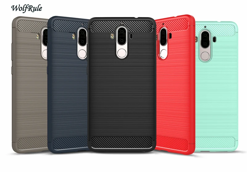

WolfRule For Cover Huawei Mate 9 Case Shockproof Soft TPU Brushed Business Phone Case For Huawei Mate 9 Cover Coque Mate9