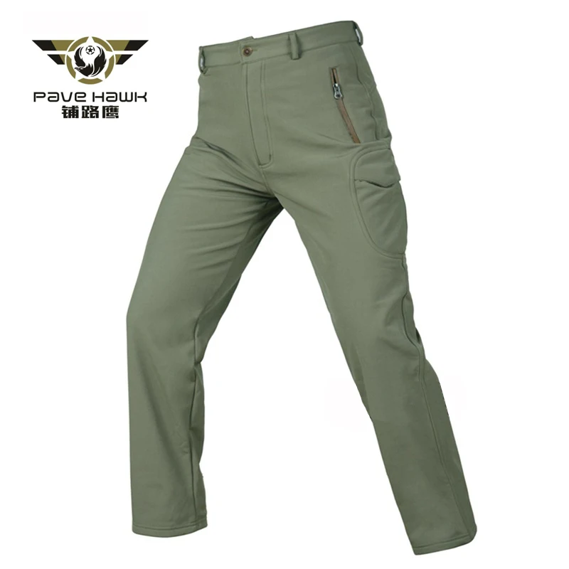 PAVEHAWK лыжные Водонепроницаемый штаны Зимние теплые Softshell флисовые брюки для