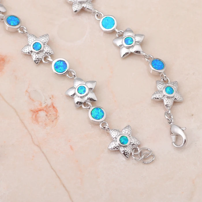 Оптовая и розничная продажа высокое качество голубой огненный опал серебряные