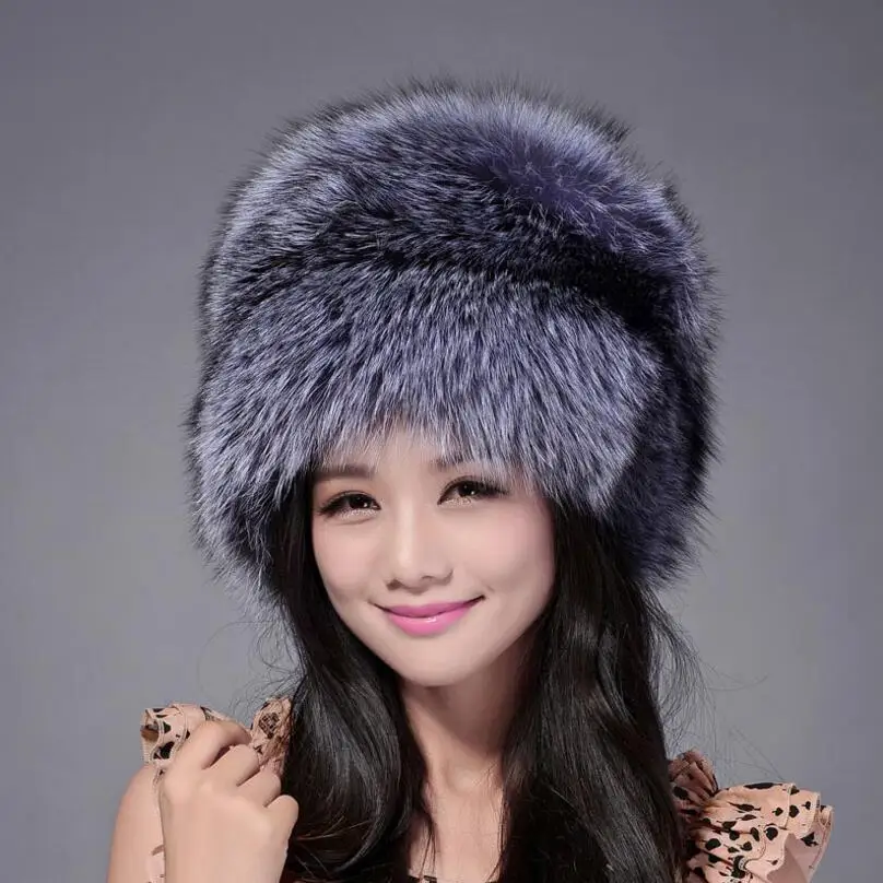 Панама IANLAN из натурального меха лисы в русском стиле модная зимняя уличная