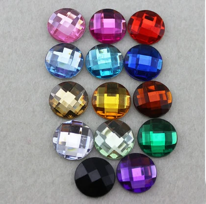 

Wholesale 500 Piece/lot Rhinestones round acryl Crystal flatback sewing accessary now hole button