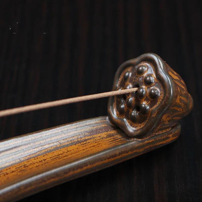 Lotus wishful line курильница. Керамическая С буддийские материалы|ceramic incense burner|incense