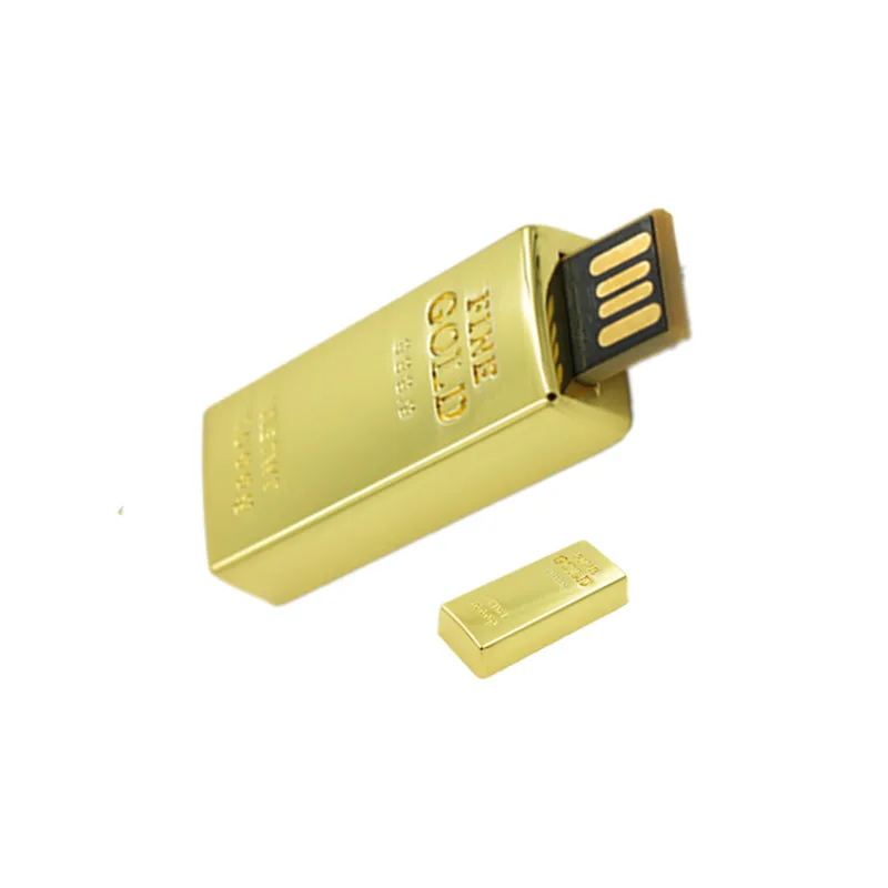 U disk 8 ГБ 16 32 64 Гб Водонепроницаемый Super Bullion/Gold bar USB флеш-накопитель карта памяти