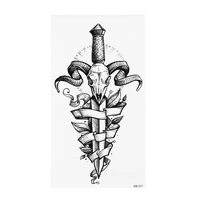 1pcs dagger temporary tattoos waterproof sexy women body art color fake tattoo on shoulder arm