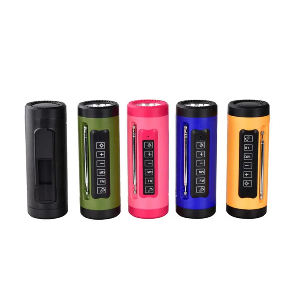 Беспроводной Bluetooth динамик наружное радио FM TF карта Аудио фонарик портативный