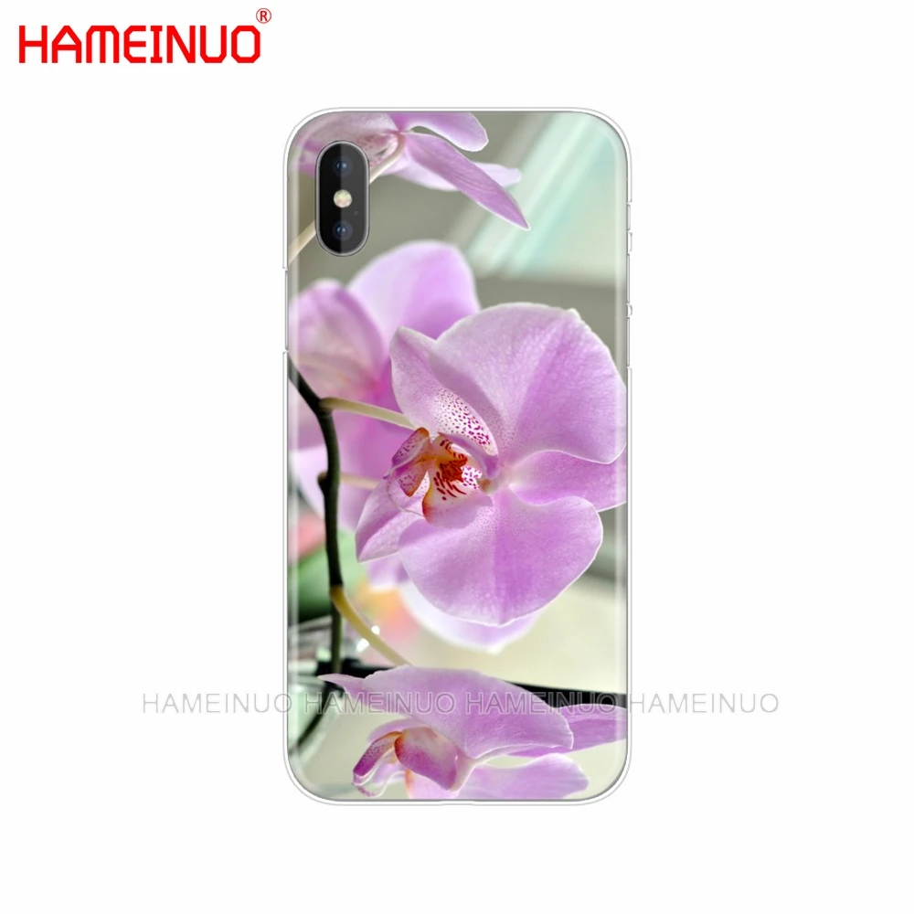 HAMEINUO цветок орхидеи цветной Чехол для мобильного телефона iphone X 8 7 6 4 4S 5 5S SE 5c 6s plus - Цвет: 42645