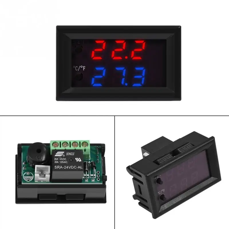 DC12/24V цифровой светодиодный микрокомпьютерный термостат переключатель