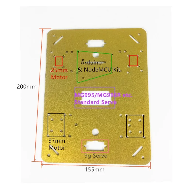 2018 Arduino DIY с 12 В 330 об/мин #25 мотор TS100 металлический радиоуправляемый робот танк