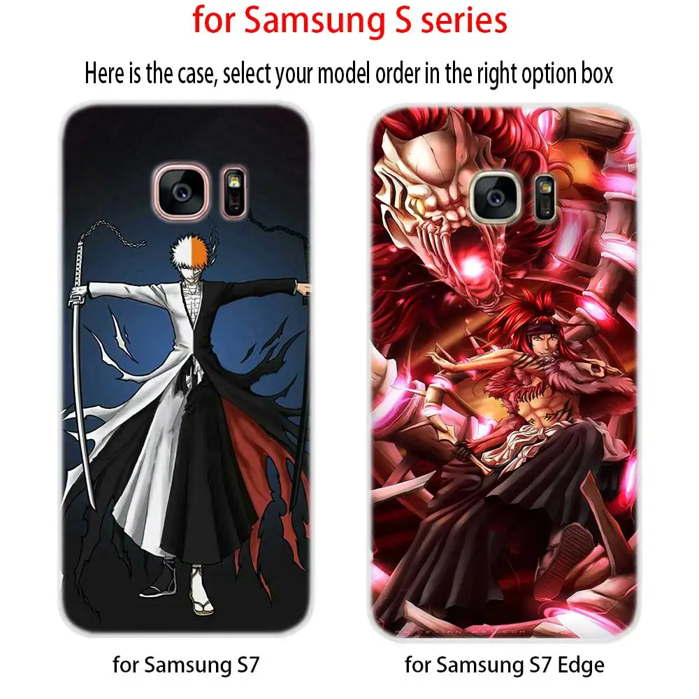 Soft Silicone Case For Samsung S21 S20 S11 S10 S9 S8 Plus lite 11e 10e Uitra S7Edge unny Bleach Anime | Мобильные телефоны и