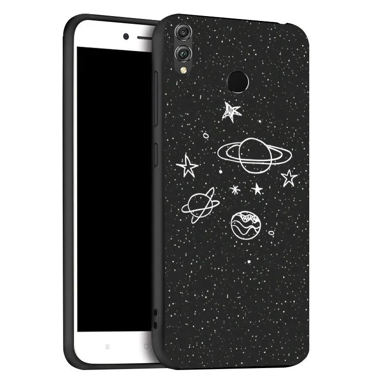 Чехол для huawei Honor 8X 8A 9 10 Lite чехол s Space Moon Astronaut, чехол для телефона huawei Honor 7C 7A Pro, чехол-бампер