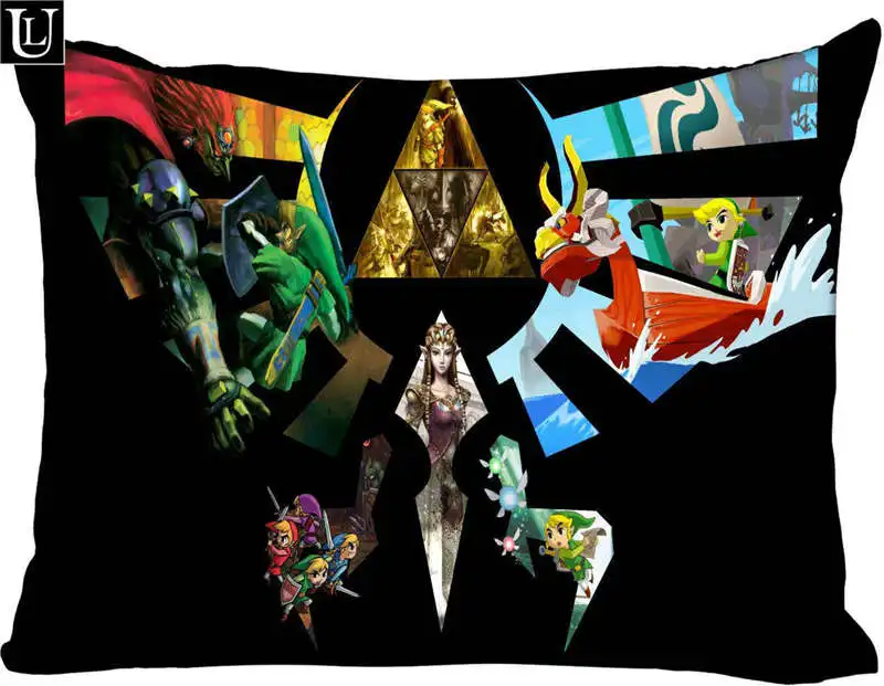 Pillowcase Заказная легенда о Зельде Прямоугольная подушка размер крышки 45x35 см(с одной стороны) печать по индивидуальному заказу с молнией полиэстер хлопок наволочка - Цвет: Pillowcase