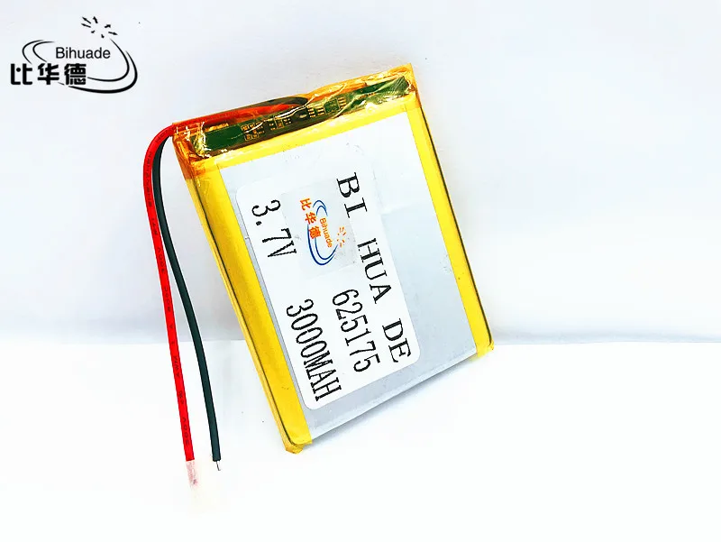 

Li-po 3,7 В, 3000 мАч, [625175] полимерный литий-ионный/литий-ионный аккумулятор для ручки диктофона, smartband, смарт-часы;, mp3