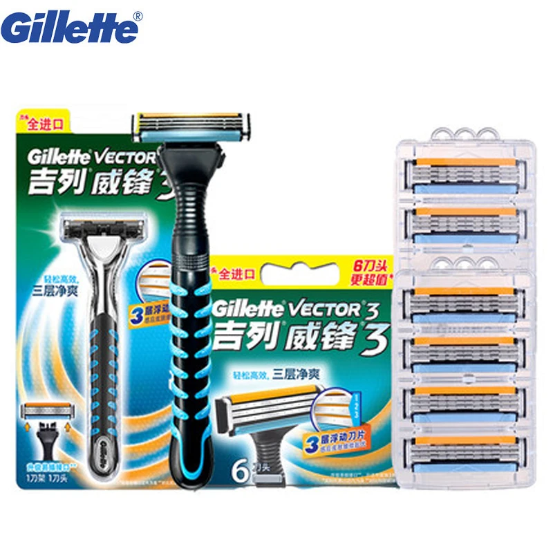 Gillette Vector 3 Безопасная бритва для мужчин уход за лицом ayer ультратонкий нанометр