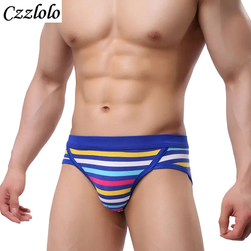 Czzlolo 4 шт./лот мужское нижнее белье хлопковые мужские шорты сексуальные Полосатые