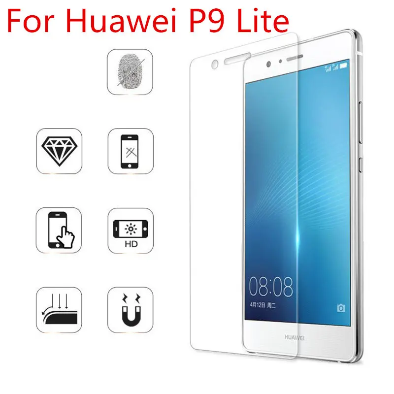 Прозрачная Защита экрана для Huawei P9 Lite 2016 P8 P10 Plus Y6 II закаленное стекло Honor 4C Pro 6 7