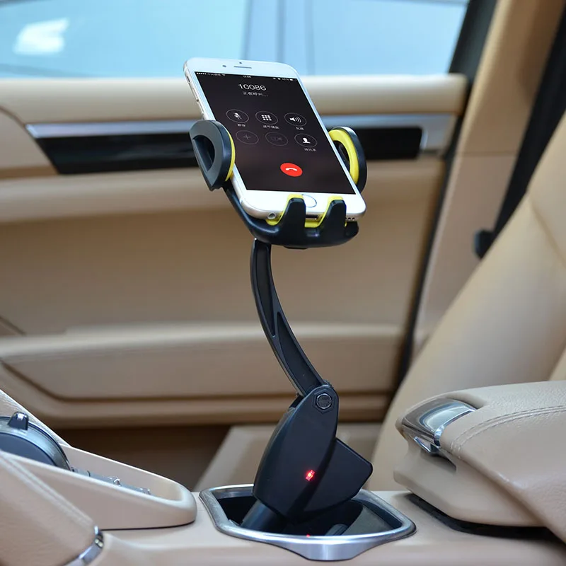 Универсальный автомобильный держатель для телефона прикуриватель 2 usb зарядное