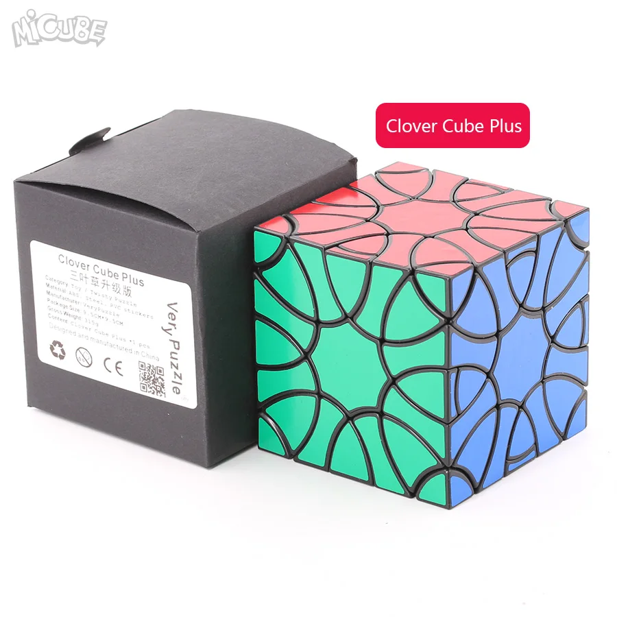 PlusBalck Micube VeryPuzzle кубик с клевером плюс Ограниченная серия Cubo Magico Twisty Puzzle Развивающие игрушки для взрослых высокое качество со страйкером - Цвет: PlusBalck
