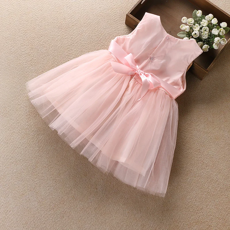 [Кролик обезьяна братья] Девушки Летнее платье 2017 модные платья для маленьких