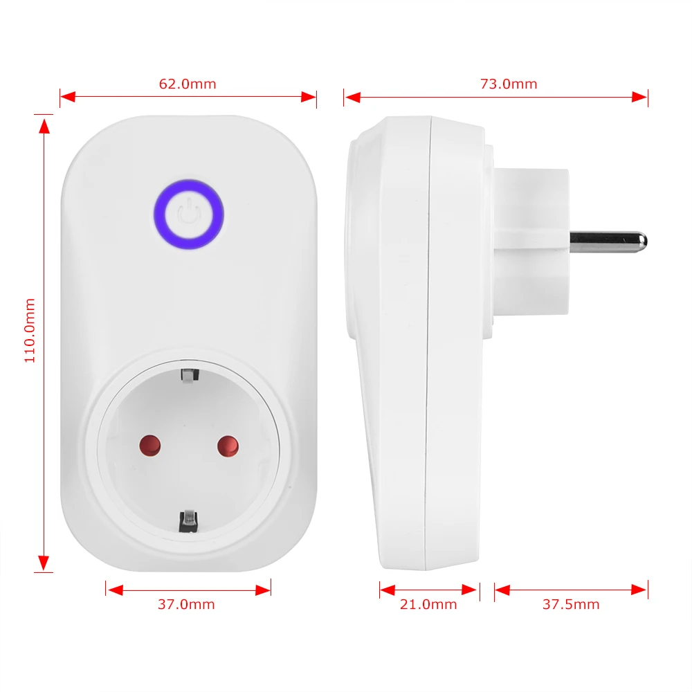 eMylo Smart Socket WIFI Power Outlet 90-250V Plug Light Switch Remote Control For Life Google Home | Обустройство дома