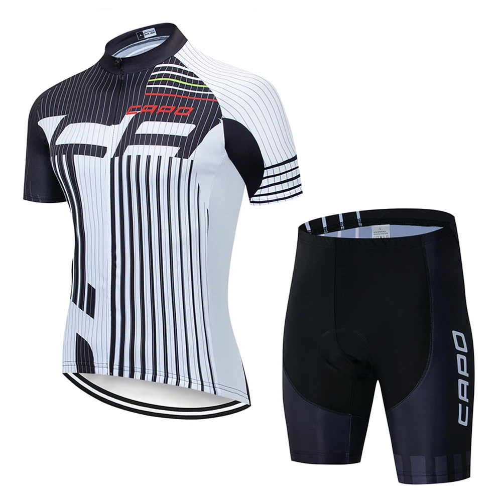 CAPO 2019 Лето короткий рукав Велоспорт Джерси костюм велосипедиста MTB Одежда