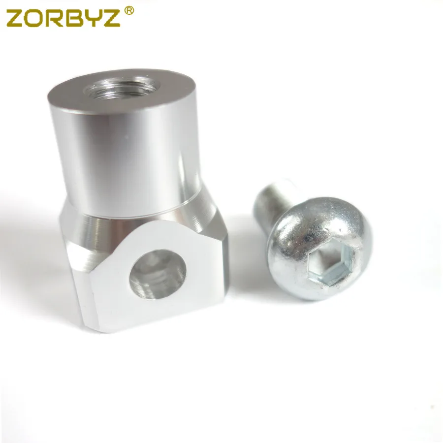 ZORBYZ серебристый Нижний Кронштейн для фары мотоцикла держатель кронштейн
