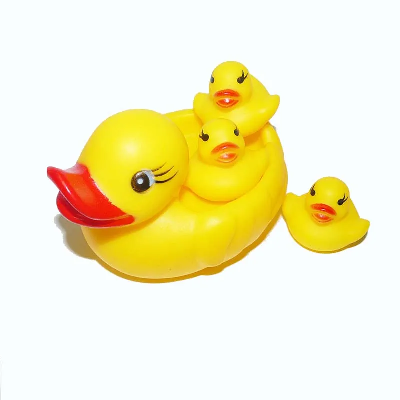 4 шт./лот Детские водяные игрушки плавающие детские для игры в воде Желтая
