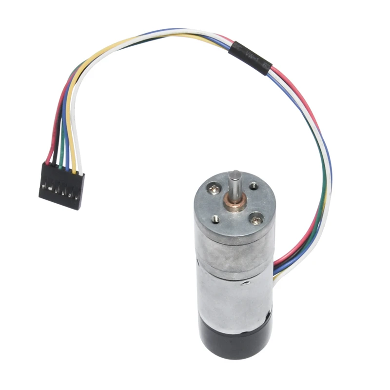 

DC Motor Electric 12V 24V Motor With Encoder 10/15/25/35/60/80/130/150/300/600 RPM Speed DC Gear Motor DIY Hobby 25GA370