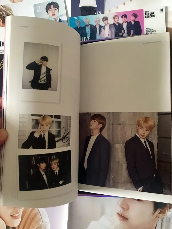 Подписанный вручную Bangtan Boys autographed WORLD OST+ подписанный плакат 072019