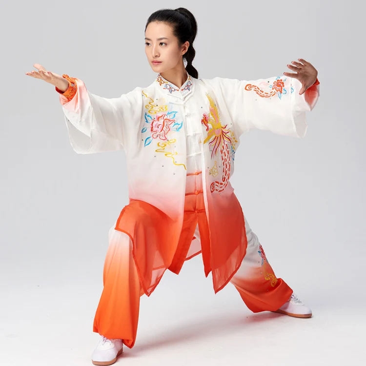 Одежда для тайчи боевые искусства костюм кунг-фу Униформа taiji одежда Qigong женщин
