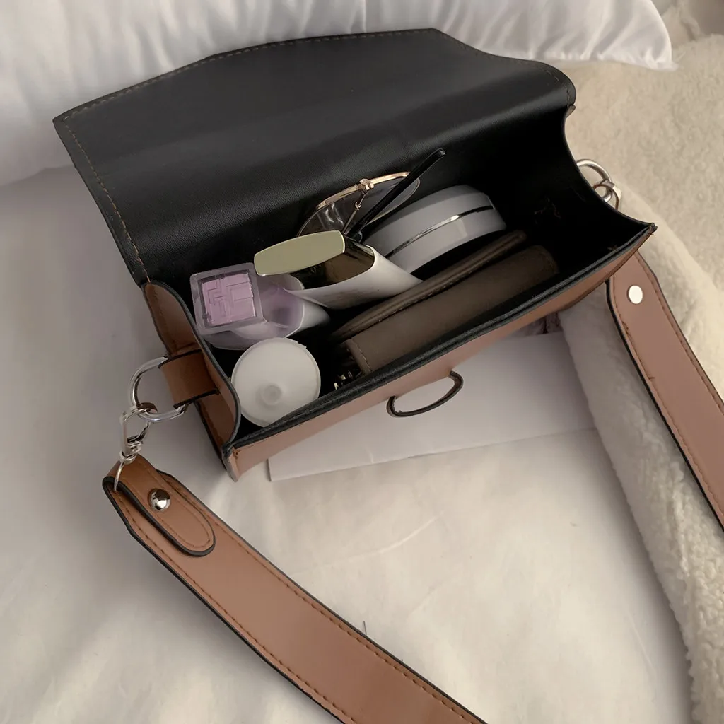 Женская сумка через плечо xiniu маленькая квадратная в стиле ретро с широким