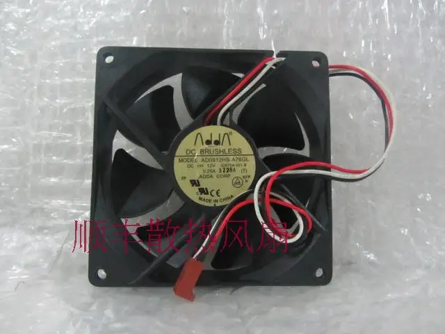 

Adda 9025 9cm 12v 0.25a computer case cooling fan ad0912hs-a76gl