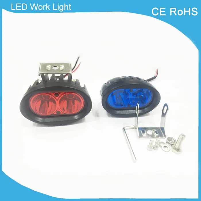 10-60V DC; Цвет голубой, красный, желтый Предупреждение светильник 12v 24v 3 дюймов 20 Вт Светильник Автомобиля Шахтерский фонарь светодиодный вилочный погрузчик светильник вилочного погрузчика точечный луч