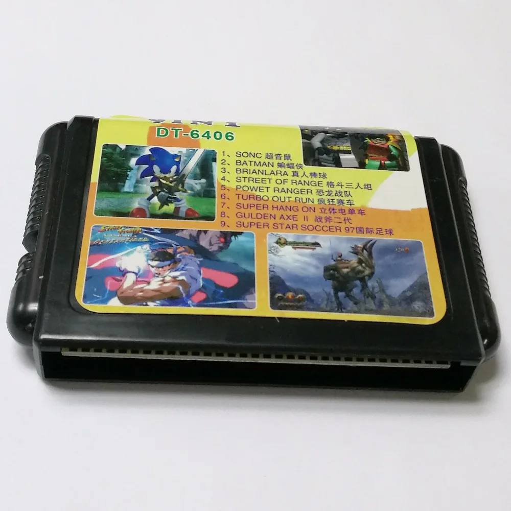 Игровая карта Sega MD 18 в 1 16 бит игровой картридж система Megadrive Genesis 6403 Бесплатная