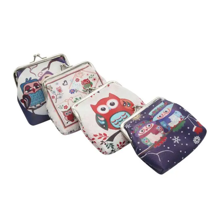 Женские бумажники Aelicy Owl Маленькая симпатичная мультяшная открытка Каваий