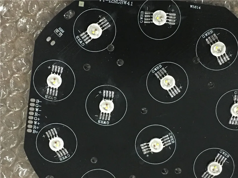 RGBW 4 в 1 12X12W светодиодные лампы сценическое плосветодиодный светодиодное