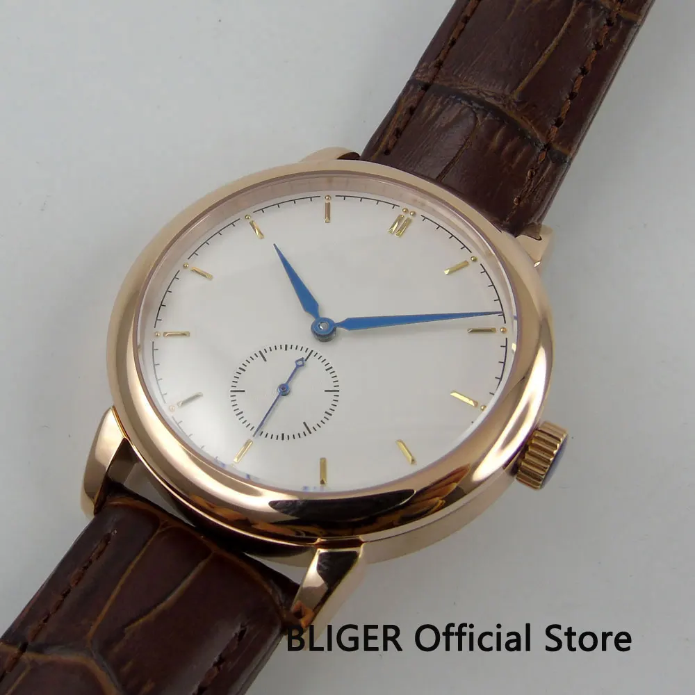 41 мм Золотая крышка из сапфирового стекла белый циферблат золотые отметки синие