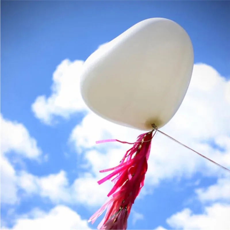 36 дюймовая латексная гирлянда в форме сердца розового синего белого цветов с