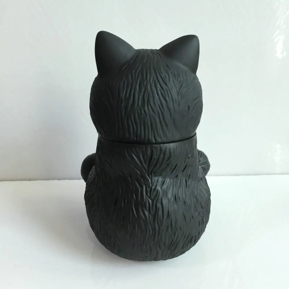 Милые животные мультфильм черный прекрасный Smlie Cat фигурку игрушки AC00X | Игрушки и