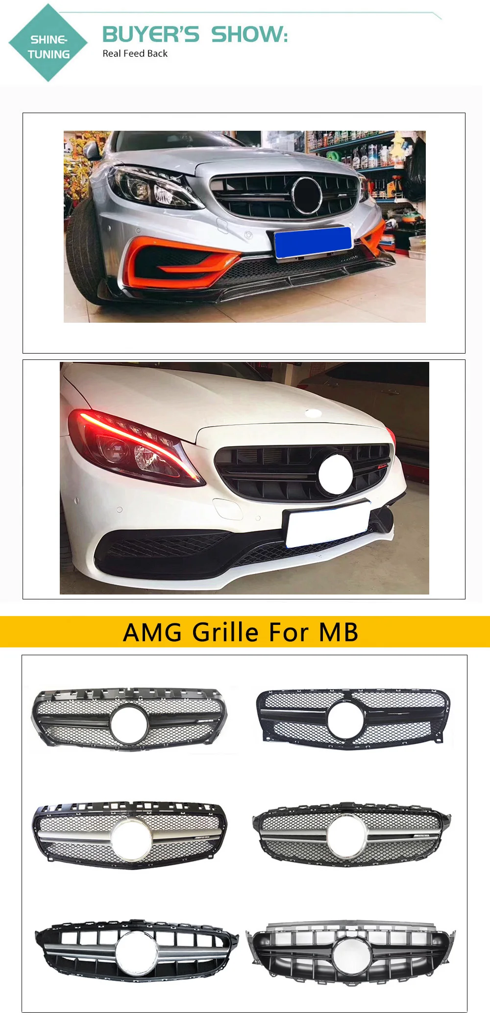 Передняя решетка подходит для mercedes New C Class W205 amg решетка C180 C200 C250 C300- без эмблемы