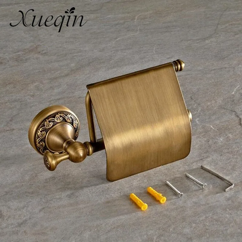 Бесплатная доставка античный держатель рулона туалетной бумаги Xueqin с цветочным